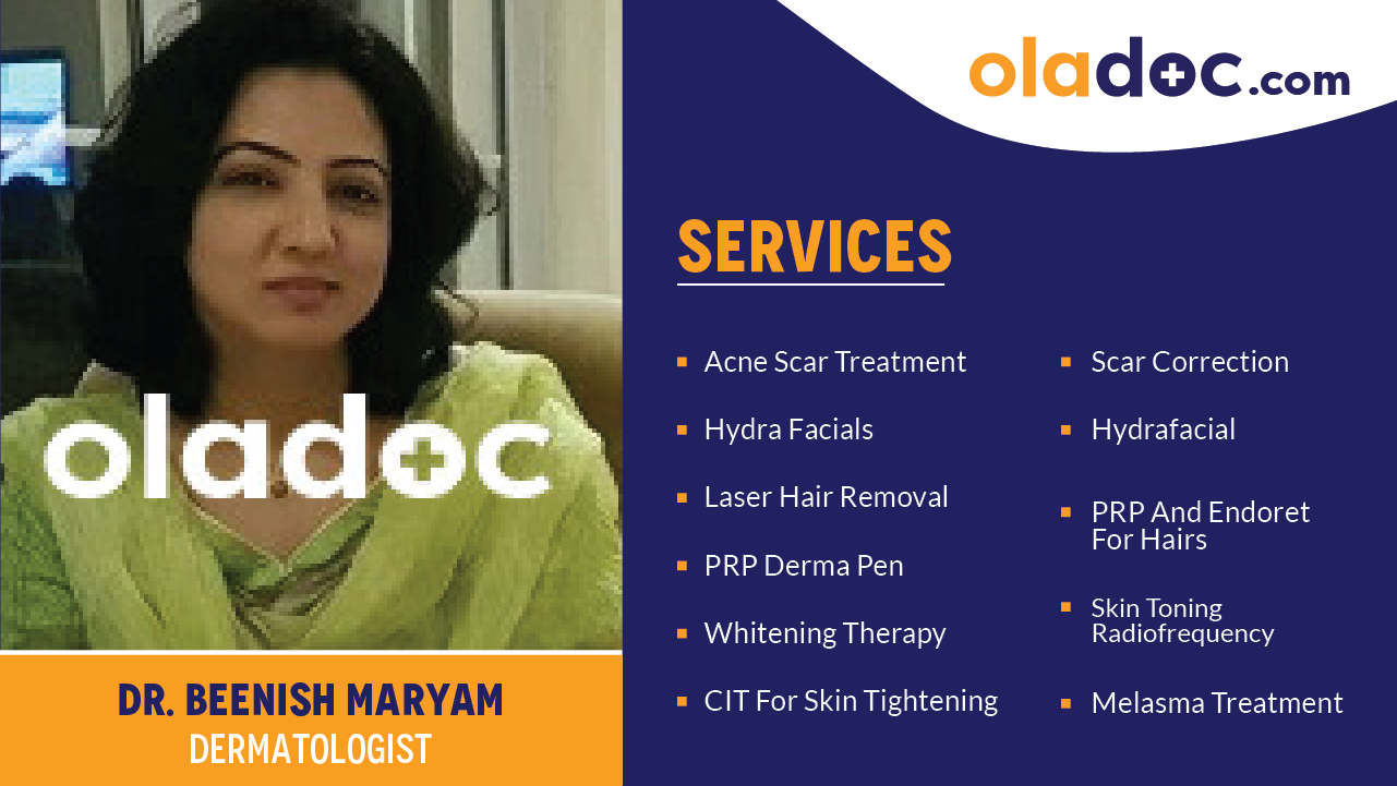 Services provided by Dr.Beenish Maryam